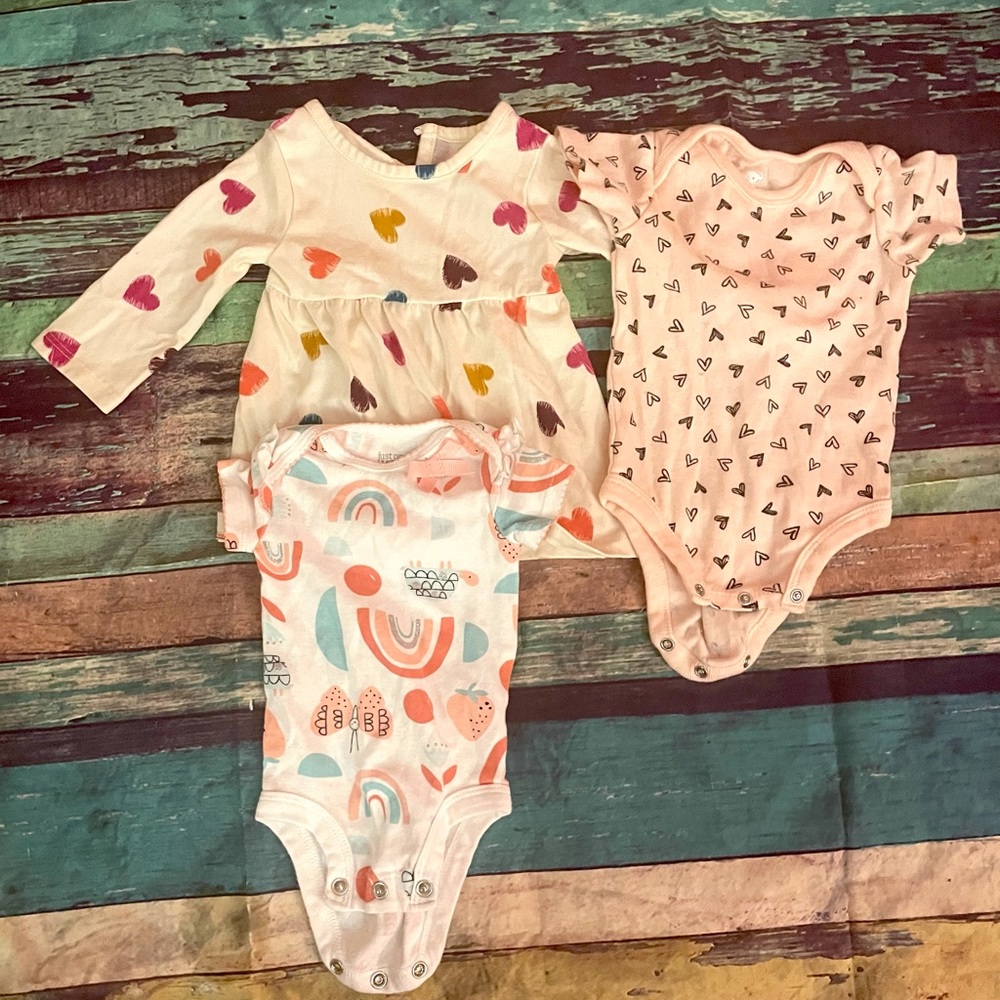 Three shirts 3-6 months